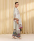 Unstitched Women's Off White Lawn 3 Piece Suit